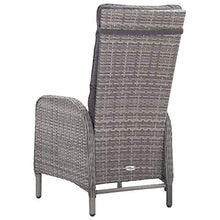 SKM Set da Bistrot da Giardino 3 pz in Polyrattan e Vetro Grigio (34.5kg)