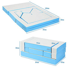 DREAMADE Divano Letto per Bambini Blocchi da Costruzione per Bambini Come Divano Letto, 141 x 94 x 12cm (Azzurro)
