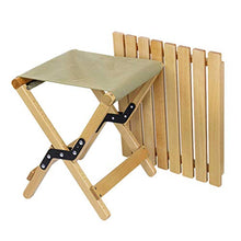 Cirdora Sgabello pieghevole in legno pieghevole per esterni e pesci, 40 x 33,5 x 35,5 cm