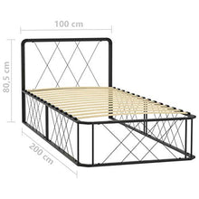 SKM Giroletto Nero in Metallo 100x200 cm (19.2kg)