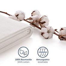 Blumtal Coprimaterasso Matrimoniale, Copri Materasso Matrimoniale Elastico 100% Cotone, Proteggi Materasso da Letto con Angoli Elastici, Colore Bianco, 160 x 200cm - 1 Pezzo