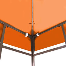 Festnight Copertura Superiore per Gazebo 310 g/m² 3x3 m Arancione