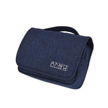TREESTAR Sacco di Lavaggio Borsa da Viaggio Impermeabile Custodia di Grande capacità Caso Cosmetico Borsa Cosmetica per Il Lavaggio Portatile con Gancio per Uomini Donne Che Viaggiano (Blu Navy)