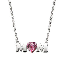 Baoxiaohed Collana in Argento Sterling, Collana Cuore in Stile Moda Argento Sterling 925, Adatta per La Festa della Mamma, Regali di Anniversario E Regali di Compleanno