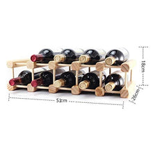 WEI-LUONG Vino di Legno Solido Rack di Legno Creativo Wine Rack Possono Essere assemblati 23x26x18cm Semplice Wine Rack
