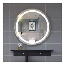 AJH Specchio per Il Trucco Light Up LED Specchio per Il Trucco Specchio per Il Bagno Adesivo Anti-Appannamento Intelligente Specchio di Bellezza a Parete