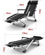 Zero Gravity Garden Sun Lounge Lounger Chair Patio reclinabile Sedia a Sdraio Pieghevole Pieghevole Testoline Letto Testoline reclinabile con Cuscino