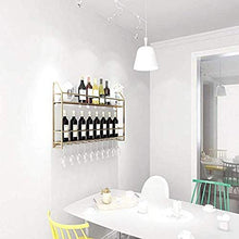Portabottiglie da vino sospeso a soffitto, mensola portabottiglie in vetro champagne Portabottiglie portabottiglie da vino - Portabottiglie a parete, portabottiglie alto, disponibile in tre misure: 10
