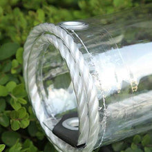 GDMING Trasparente Telo Impermeabile Esterno, Telone con Occhielli E Cerniera Lampo，All'aperto Multifunzione Copertura di Protezione per Terrazza Balcone Giardino Mobilia, 30 Dimensioni