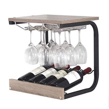 Elegante Portabottiglie da Vino Portabottiglie in Legno Rovesciato, Portabottiglie, HJJ