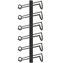 Portabottiglie da parete in metallo per cucina/dispensa/cantina (dimensioni: 6 bottiglie)