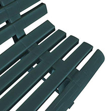 E E-NICES Panchina da Giardino 145,5 cm in Plastica Verde