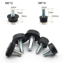 Zhouzl Casa & Giardino 100 PCS Regolabile Rilievo del Piede Mobili Vite Supporto Stub, M6x12 Casa & Giardino