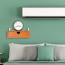 KAIXIN Comodino Sospeso, Mensola A Muro con 1/2 Cassetti Senza Maniglia, Cassetti Organizer per Trucco, Armadietto Portaoggetti, Scatola Porta Trucco in Legno-L