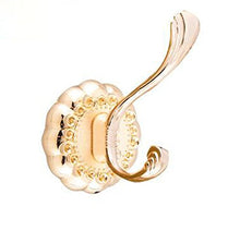 Armadio appendiabiti singolo gancio solido cappotto ganci appendiabiti da porta del bagno gancio posteriore soggiorno europeo ganci da parete (K oro largo fagiano gancio)
