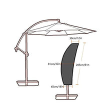 Ombrellone coprire grandi ombrello protettivo Semicabina UV-Anti antivento per sbalzo Parasol