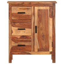 vidaXL Legno Massello di Sheesham Credenza Madia Armadietto Mobile Consolle