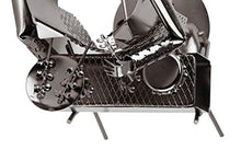 Brubaker Porta Bottiglia da Vino dal Raffinato Design“Cuoco BBQ”- Scultura in Metallo con Biglietto d'auguri