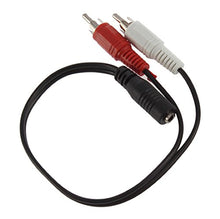 SaySure - 3.5mm 1/8 Stereo Male Mini Jack to 2 Male RCA Adapter