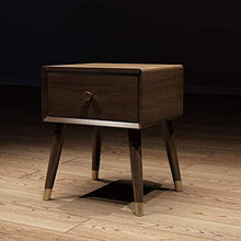 HYY-YY Comodino Noce Comodino Camera Da Letto Comodino Comodino Legno Cera Olio Mobili Armadietto Per Casa Camera Da Letto Accessori Ufficio Comodini (Colore: Marrone, Dimensioni: 35X40X45CM)