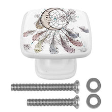 Acchiappasogni e piume 4 PCS Pomelli per Porta, Pomolo per Mobile, Pomelli per Mobili con Viti, Maniglia per Armadietto, Pomelli per Porta, Pomelli per Cassetti per Porta, Armadio, Cassetto e Credenza