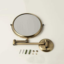 Z-LIANG Verde Bronzo fissato al Muro dello Specchio di Bellezza Bagno con Montaggio a Parete Specchio a Scomparsa Specchio di Trucco Specchio Retro