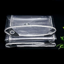 SOME Telone Impermeabile Trasparente, 0.55mm di Spessore Telo Antipioggia in PVC, Tenda Trasparente Pieghevole, per Patio Esterno, Gazebo e Giardino