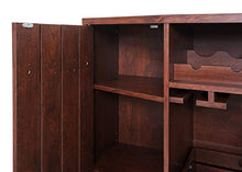 Mendler Portabottiglie Mobile per Vini HWC-F67 40x120x89cm Legno MDF Scuro Noce