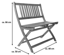 SAM® Panca in Legno di Acacia Blossom, levigata e oleata, Mobile da Giardino in Legno, Pieghevole, Certificato FSC® 100%, Legno massello, Esemplare Facile da Pulire