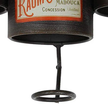 LLT Wine Rack, Cremagliera Della Decorazione Della Parete Della Novità, Wine Rack Mensola Di Vetro D'Epoca Muro Holder Archiviazione per 5 Bottiglie Free Standing Metallo Loft Shelf