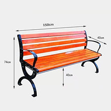 GaoF Panchine da Giardino all'aperto Panchina da Giardino per Il Tempo Libero, panchine da Cortile in Metallo Resistenti alle intemperie e alla ruggine, Comoda panchina 2-4 posti, panchine Decorative