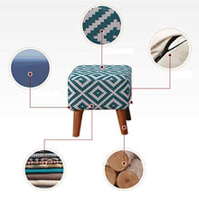 Sgabello Ottomano Divano Panca, Sgabello Comodino Camera da Letto Risparmio di Spazio Sedia Poggiapiedi (Size:One Size; Color:A)
