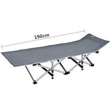 CCAN Sedia reclinabile Patio Grigio Lettino da Campeggio Lettino Prendisole Lettino per Ospiti per Persone Pesanti, Lettino Pieghevole Pieghevole per Campeggio, Viaggi e Relax a casa, Supporto 400 kg