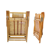 XLYYHZ Poltrone da Patio Sdraio in bambù Sedia per Pausa Pranzo Sedia da Esterno in Legno massello Sedia da Spiaggia Sedia pigra Sedia con Schienale Sedia da Salotto