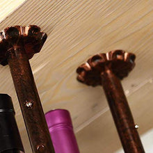 FCXBQ Portabottiglie da soffitto con Supporto in Vetro, mensola in Metallo a Parete in Legno, Include Accessori (Dimensioni: 80 * 20 cm)