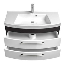 Posseik 5870 99 armadietto da Bagno, Colore: Bianco/Antracite