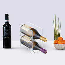 DAGONGREN Frigorifero Organizzatore Cucina Bottiglia Scaffale impilabile Vino Bottiglie Supporto Display mensola Frigo Organizzatore Rack