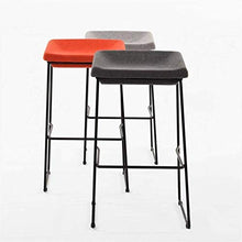Yxsd Sgabelli bar colazione Pianale da cucina sedie for Industrial Vintage Sgabello in metallo Dining Chair Bar sala interna esterna Sgabello Esterno poggiapiedi con tessuto imbottito Mobili Sedile