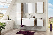 FACKELMANN Lavandino PIURO/lavabo in ceramica/Dimensioni (L x A x P): ca. 89,5 x 16,5 x 44,5 cm di alta qualità ed elegante vasca da bagno / lavabo per WC/colore: Bianco