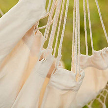 Sedia a hammock, oscillazione da giardino nappa bianca per bambini adulti con bastone in legno per stile nordico all'aperto indoor - 330 libbre di pesi capacità di comfort durata hamac avec support LH