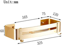 AINIYF Bagno Bagno Doccia Mensola Organizzatore a parete ad angolo carrello Fence Hollow Drain alluminio dello spazio Hook Nail-Free foratura Colla Installazione 2 Modelli 1/2/3 strati (Dimensioni: Qu