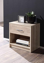 AVANTI TRENDSTORE - Pepe - Comodino con cassetto e scompartimento aperto, disponibile in diversi colori, dimensioni LAP: 39x41x28 cm (Marrone)