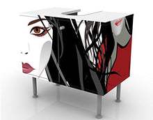 Mobile per lavabo Design Asian Girl 60x55x35cm, Basso, Larghezza: 60cm, Regolabile, mobiletto da lavandino, lavandino, mobiletto da lavabo, lavabo, mobiletto, Bagno, Bagnetto, Mobile da Bagno