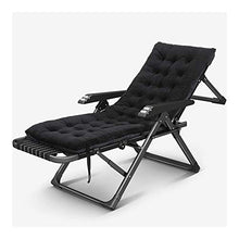 LLSS Lettini da Giardino e poltrone reclinabili Mobili da Esterno Lettino Pieghevole Portatile con Cuscino Sedia Regolabile Nera per Piscina da Spiaggia Patio Esterno Campeggi