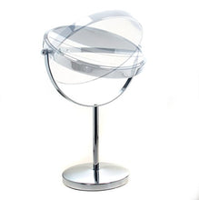 TUKA Specchio Bagno per Trucco 10X Ingranditori, 8" Doppio Specchio Cosmetico con Piedistallo, ø 20 cm Specchio da Tavolo per Trucco e Rasatura, 2 Facciate Vanity Mirror, Cromato, TKD3108-10x