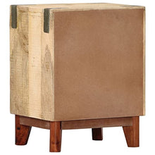 vidaXL Comodino Comodino Tavolino da Notte Solido Robusto Resistente Pratico Comodo Utile Armadietto 40x30x52 cm in Legno Massello di Mango Grezzo