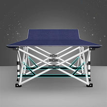 Lettino prendisole in metallo, lettino pieghevole pieghevole portatile da dieci piedi carico statico, resistente alla ruggine, mobili da esterno per la spiaggia, piscina, patio esterno, giardino, cam