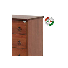 WEBMARKETPOINT Cassettone Noce Antico in legno nobilitato con 7 cassetti H.111x42x76 cm