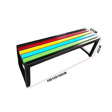 DCCYZ-YJ Sedia for Esterni da Giardino Sedia a 3 posti all'aperto Patio Garden Bench Portico di sede della Sedia con Telaio in Acciaio Costruzione Solida (Size : L100CM*W37CM*H45CM)