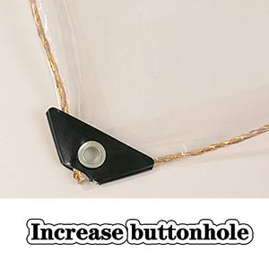 SDFGO Telone Trasparente, 450 G/M² Spessore 0,35 Mm,Tenda da Doccia Telo Impermiabile per Coprire Un Gazebo Esterno per l'inverno,Copertura Piscina(Size:3 * 3m)
